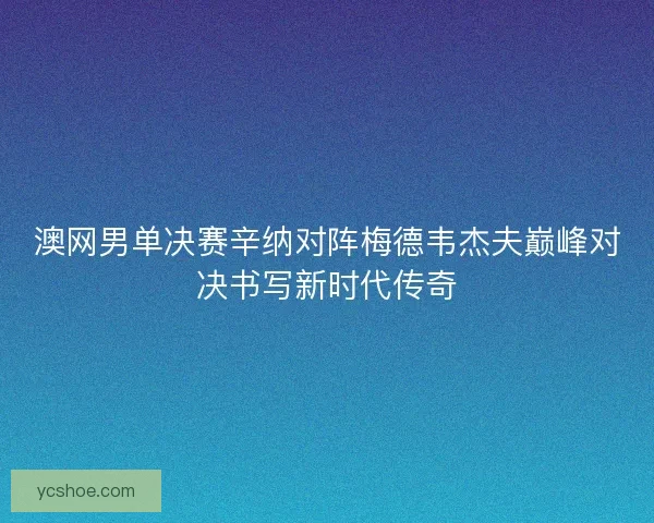 澳网男单决赛辛纳对阵梅德韦杰夫巅峰对决书写新时代传奇